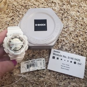 White G-Shock watch